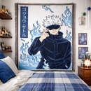 Gojo Satoru Jujutsu Kaisen Japan Anime Woven Throw Blanket
