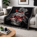 Choso Kamo Jujutsu Kaisen Woven Throw Blanket