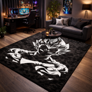 Majin Vegeta Grunge Rectangular Area Rug