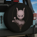 Mewtwo Pokemon Zipper Jeep Car Spare Tire Cover