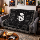 Stormtrooper Retro Woven Throw Blanket