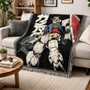 Gundam Retro Japan Woven Throw Blanket
