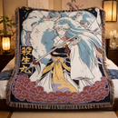 Sesshomaru Inuyasha Anime Woven Throw Blanket