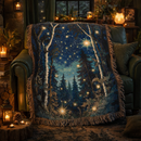 Enchanted Forest Woven Throw Blanket