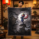 Greninja Art Woven Throw Blanket