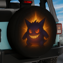 Gengar Pokemon Stained Glass Jeep Car Spare Tire Cover