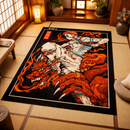 Akaza Demon Slayer Japan Rectangular Area Rug