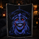 Statue of God Solo Leveling Woven Throw Blanket