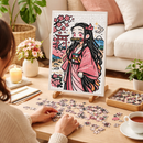 Nezuko Demon Slayer Cherry Blossom Jigsaw Puzzle