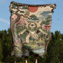 Chespin Quilladin Chesnaught Pokemon Japan Style Woven Throw Blanket