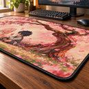 Chibi Hiro x Zero Two Darling in the Franxx Cherry Desk Mat