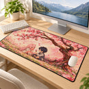 Chibi Hiro x Zero Two Darling in the Franxx Cherry Desk Mat