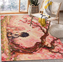 Chibi Hiro x Zero Two Darling in the Franxx Cherry Blossom Rectangular Area Rug