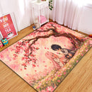 Chibi Hiro x Zero Two Darling in the Franxx Cherry Blossom Rectangular Area Rug