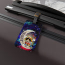 Chibi Luffy And Chopper One Piece Anime Love You To The Moon Galaxy Luggage Tag
