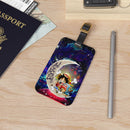 Chibi Luffy And Chopper One Piece Anime Love You To The Moon Galaxy Luggage Tag