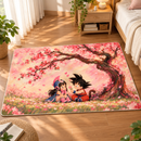 Chibi Son Goku X Chi-Chi Cherry Blossom Rectangular Area Rug
