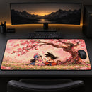 Chibi Son Goku X Chi-Chi Cherry Blossom Desk Mat