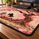 Chibi Son Goku X Chi-Chi Cherry Blossom Desk Mat