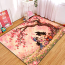 Chibi Son Goku X Chi-Chi Cherry Blossom Rectangular Area Rug