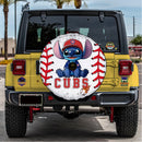 Chicago Cubs Car Spare Tire Cover With Camera Hole