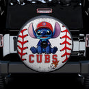 Chicago Cubs Car Spare Tire Cover With Camera Hole