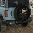 Chihuahua Dog Torn Through Car Spare Tire Cover