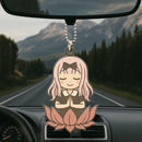 Chika Fujiwara Mandala Meditating Yoga Lotus Car Ornament Custom Car Accessories Decorations