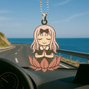 Chika Fujiwara Mandala Meditating Yoga Lotus Car Ornament Custom Car Accessories Decorations