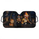 Chimchar x Monferno x Infernape Pokemon Car Auto Sunshades