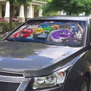 Chocolate M&M Driving Funny Custom Car Windshield Sunshades