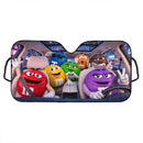 Chocolate M&M Driving Funny Custom Car Windshield Sunshades