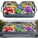 Chocolate M&M Travel Custom Car Windshield Sunshades