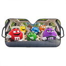 Chocolate M&M Travel Custom Car Windshield Sunshades