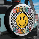 Choose Kindness Smile Face Car Spare Tire Cover