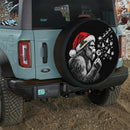 Christmas Bigfoot Blowing Wishes Car Spare Tire Cover With Camera Hole