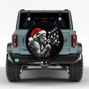 Christmas Bigfoot Blowing Wishes Car Spare Tire Cover With Camera Hole