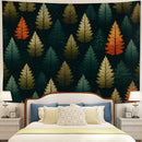 Christmas Tree Background Seamless Pattern Tapestry