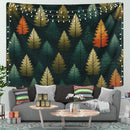 Christmas Tree Background Seamless Pattern Tapestry