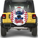 Cincinnati Reds Car Spare Tire Cover With Camera Hole