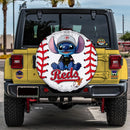 Cincinnati Reds Car Spare Tire Cover With Camera Hole