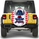 Cleveland Indians Car Spare Tire Cover With Camera Hole