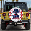 Cleveland Indians Car Spare Tire Cover With Camera Hole