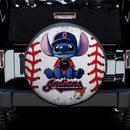 Cleveland Indians Car Spare Tire Cover With Camera Hole