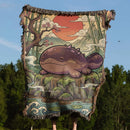 Clodsire Pokemon Japan Style Woven Throw Blanket