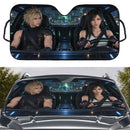 Cloud Strife x Tifa Lockhart Final Fantasy VII Custom Car Windshield Sunshades