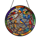 Color Bird Stained Glass Suncatcher