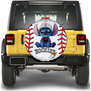 Colorado Rockies Car Spare Tire Cover With Camera Hole