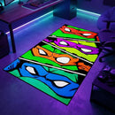 Colorful TMNT Ninja Turtle Mask Rectangular Area Rug