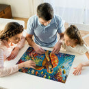 Vibrant Sea Turtle Coral Reef Jigsaw Puzzle